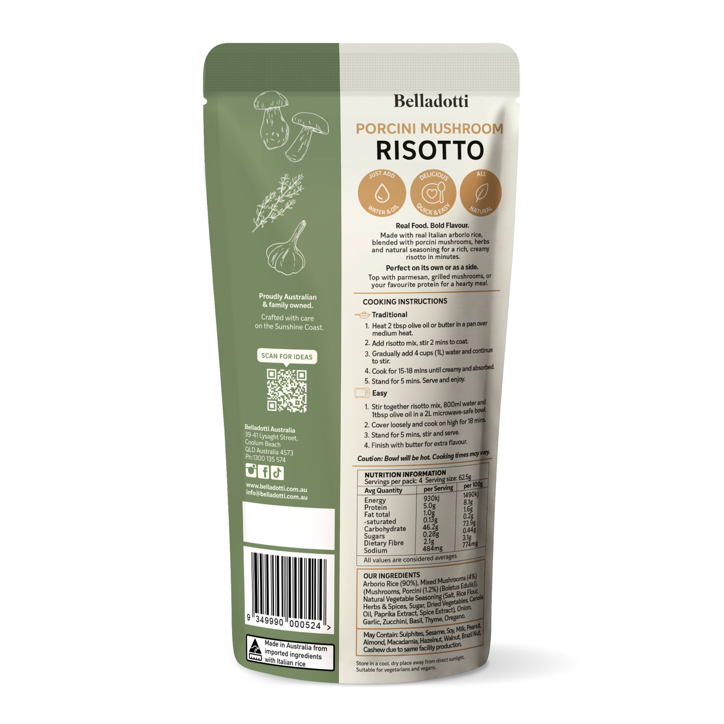 Gourmet Porcini & Mushroom Risotto 250g